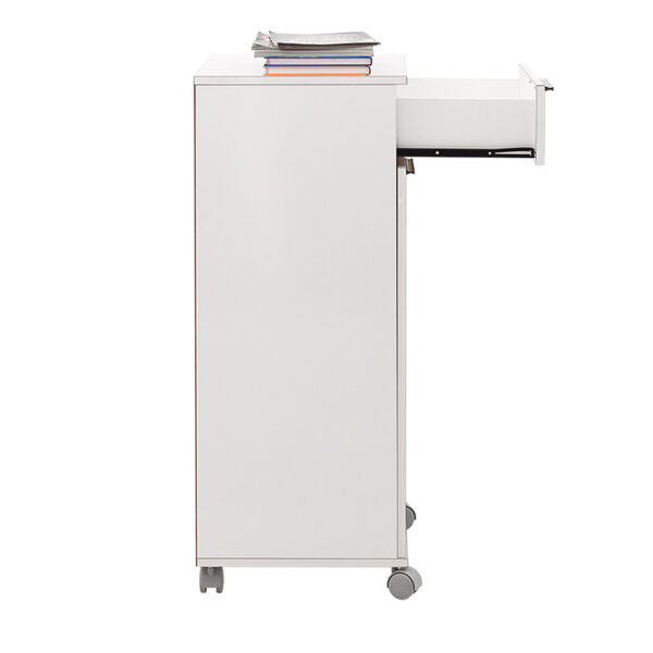 Ντουλάπι Diamond Megapap τροχήλατο χρώμα λευκό 50x40x100εκ. - Image 4