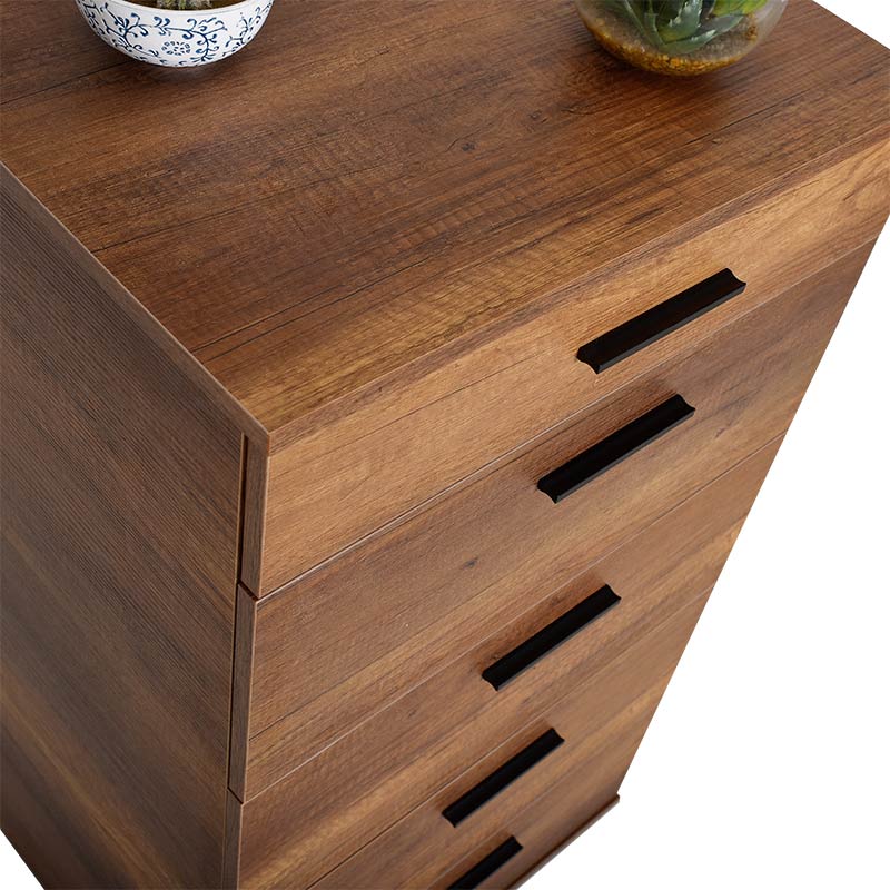 Συρταριέρα Trendline Megapap χρώμα καρυδί 60x44x108εκ. - Image 4