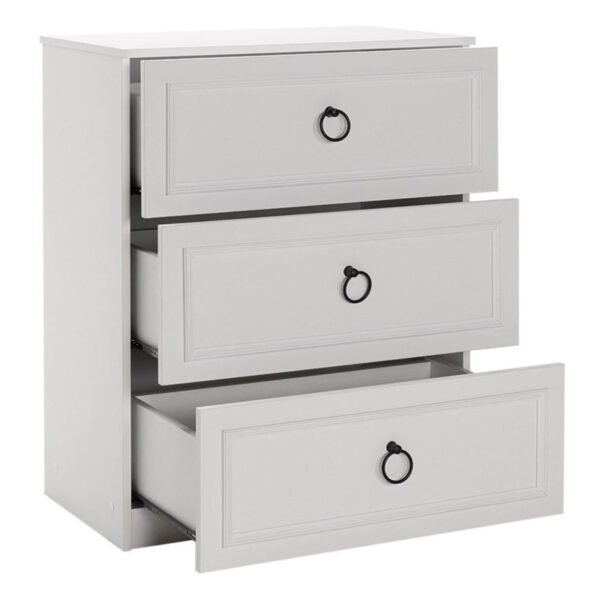 Συρταριέρα Hampton Megapap χρώμα λευκό 72x44x93εκ. - Image 2