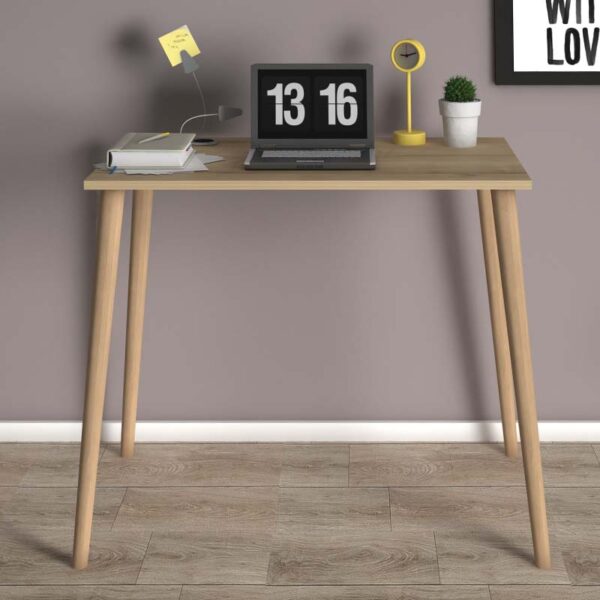 Γραφείο Fiona Megapap χρώμα oak 90x55x75εκ. - Image 2