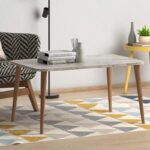 Τραπεζάκι σαλονιού Soul Megapap χρώμα μπεζ εφέ μαρμάρου 90x55x41εκ.