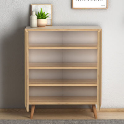 Παπουτσοθήκη Luce Megapap 12 ζευγών χρώμα oak 70x35x85εκ.