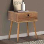 Κομοδίνο Pauline Megapap χρώμα pine oak 45x35x61εκ.