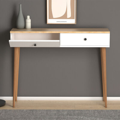 Κονσόλα Alis Megapap χρώμα pine white 110x29x88εκ.