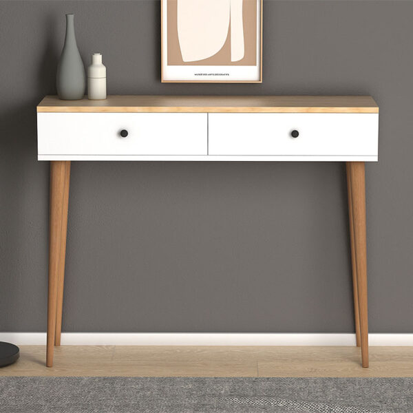 Κονσόλα Alis Megapap χρώμα pine white 110x29x88εκ. - Image 2