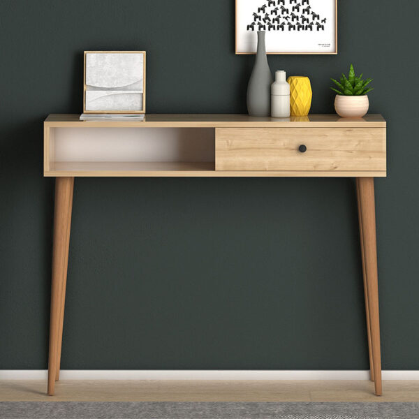 Κονσόλα Napoli Megapap χρώμα oak 90x29x88εκ. - Image 3