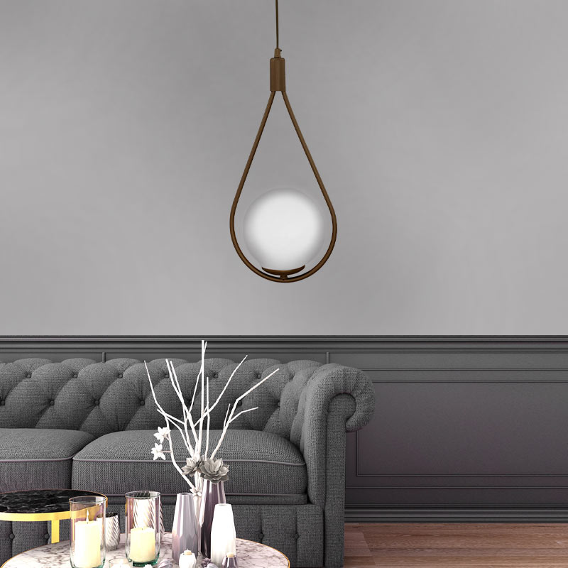 Φωτιστικό οροφής Shemesh Megapap E27 μεταλλικό μονόφωτο χρώμα χρυσό ματ 20x20x85εκ.