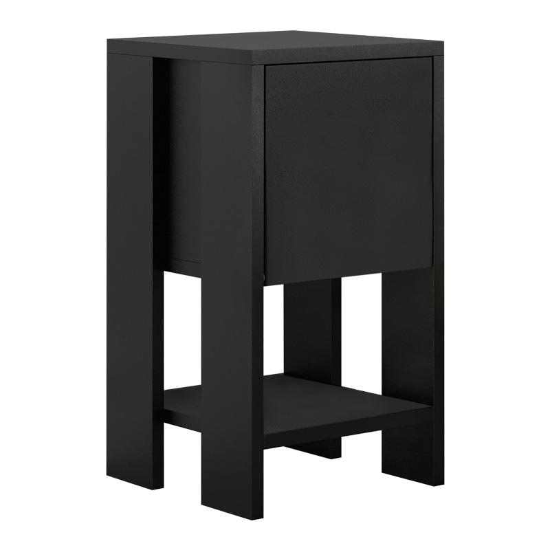 Κομοδίνο Ema Megapap χρώμα μαύρο 30x30x55εκ. - Image 4