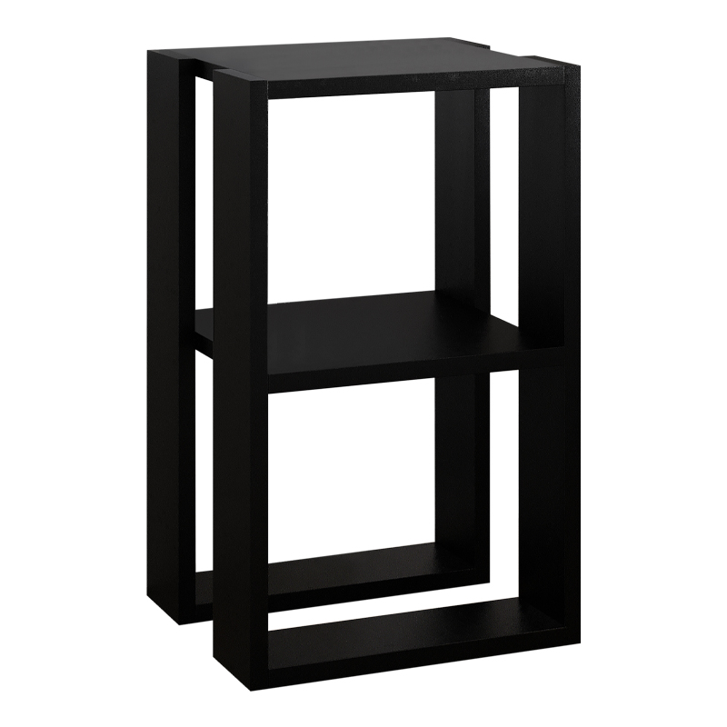 Κομοδίνο - τραπεζάκι βοηθητικό Lonie Megapap χρώμα μαύρο 34x30x55εκ. - Image 2