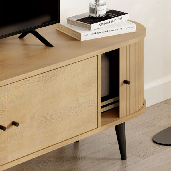 Έπιπλο τηλεόρασης Gentle Megapap χρώμα sapphire oak 180x40x52εκ. - Image 4