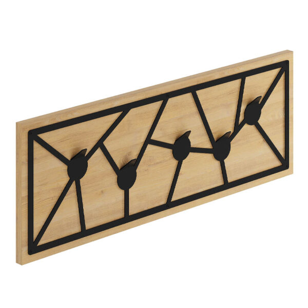 Κρεμάστρα τοίχου Trace Megapap χρώμα sapphire oak 74,6x1,8x26,6εκ. - Image 3