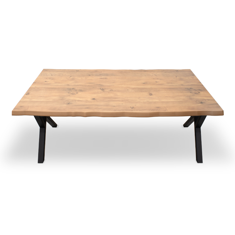 Τραπέζι Walter Megapap Mdf - μεταλλικό χρώμα ακακίας 140x80x75εκ. - Image 4