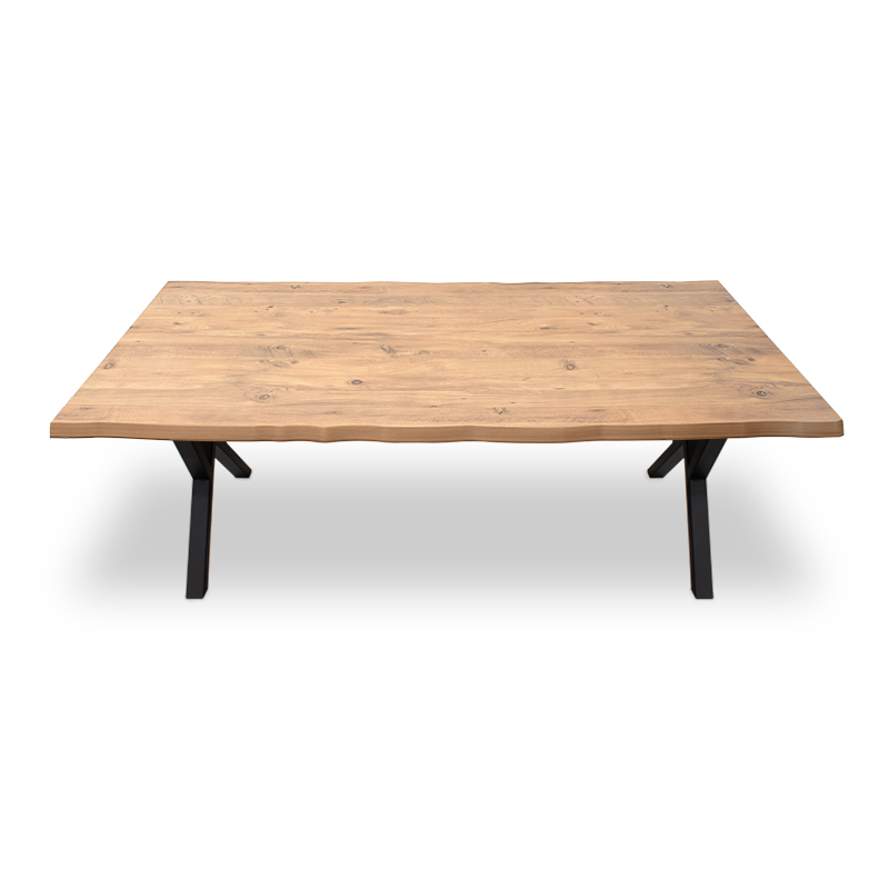 Τραπέζι Walter Megapap Mdf - μεταλλικό χρώμα ακακίας 200x100x75εκ. - Image 4