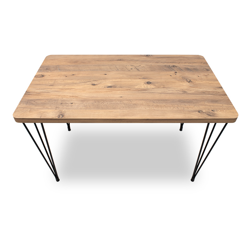 Τραπέζι Roger Megapap Mdf - μεταλλικό χρώμα ακακίας 120x70x75εκ. - Image 3