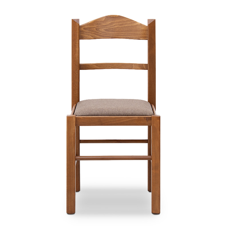 Καρέκλα τραπεζαρίας Virginia Megapap από μασίφ ξύλο οξιάς χρώμα καρυδί 42,5x42,5x88εκ. - Image 3