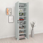 Ντουλάπα - Παπουτσοθήκη Lilly Megapap χρώμα λευκό 49x32x178εκ.