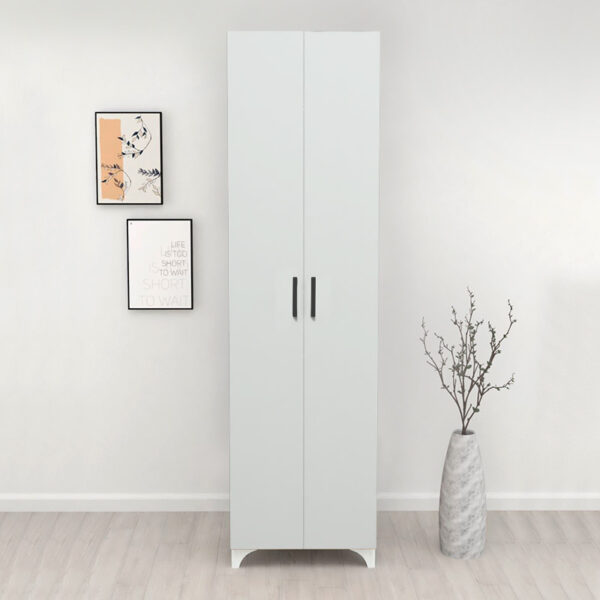 Ντουλάπα - Παπουτσοθήκη Lilly Megapap χρώμα λευκό 49x32x178εκ. - Image 2