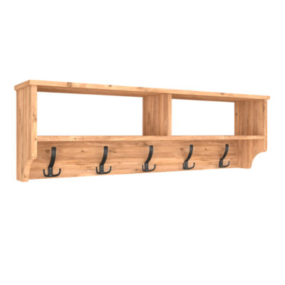 Κρεμάστρα τοίχου Ottila Megapap χρώμα pine oak 120x22x37εκ.