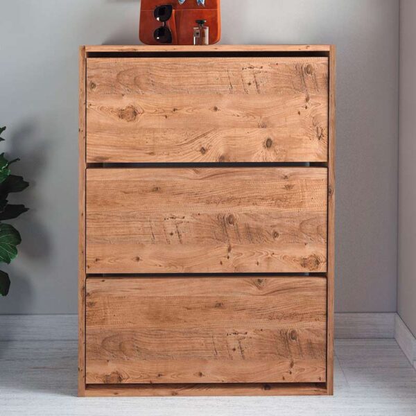 Παπουτσοθήκη Nave Megapap 18 ζευγών χρώμα pine oak 73,6x24x110εκ. - Image 3