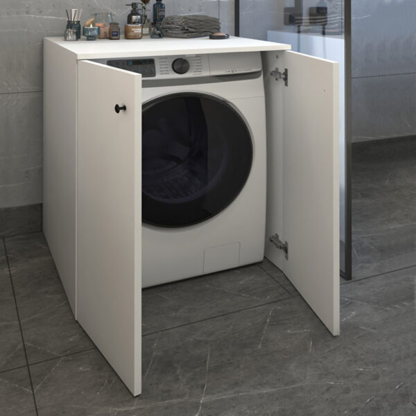 Έπιπλο πλυντηρίου Gray Megapap χρώμα λευκό 70x66x90εκ. - Image 2