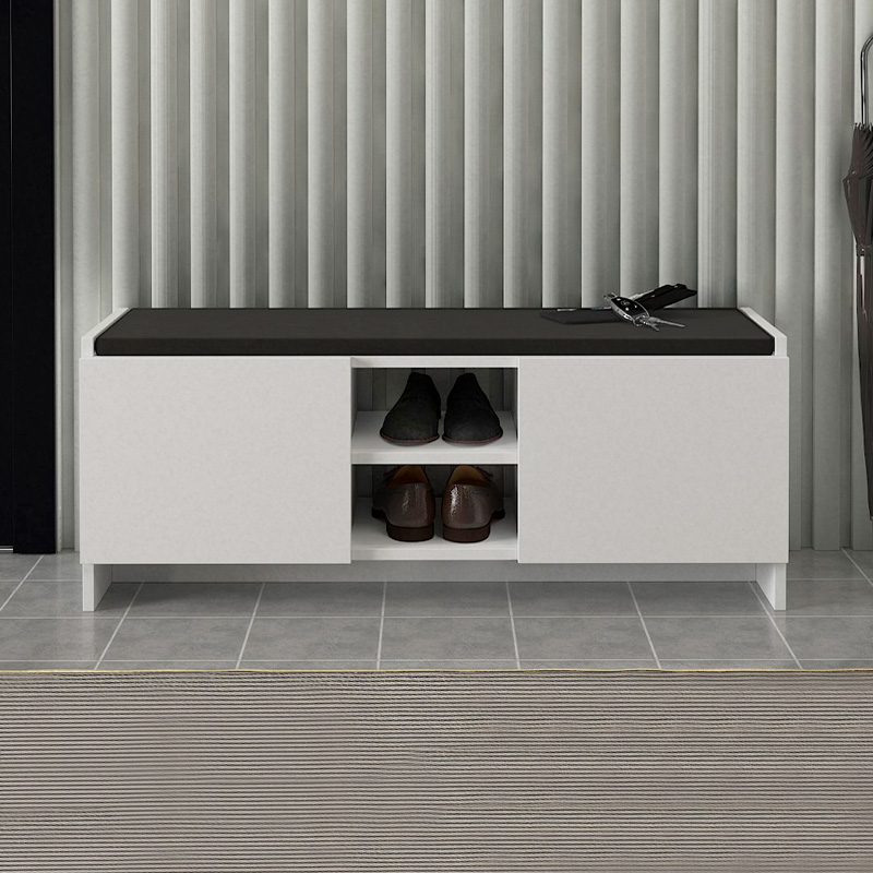 Παπουτσοθήκη Verly Megapap χρώμα λευκό 110x33,2x43εκ. - Image 2