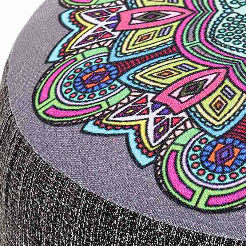 Σκαμπώ Enna Megapap υφασμάτινο χρώμα γκρι 40x40x42εκ. - Image 2