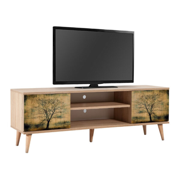 Έπιπλο τηλεόρασης Soho Megapap χρώμα sonoma 140x40x50 εκ. - Image 3
