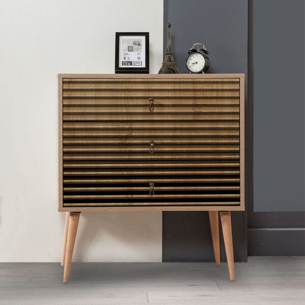 Συρταρτιέρα Soho Megapap χρώμα sonoma 80x40x90εκ. - Image 2