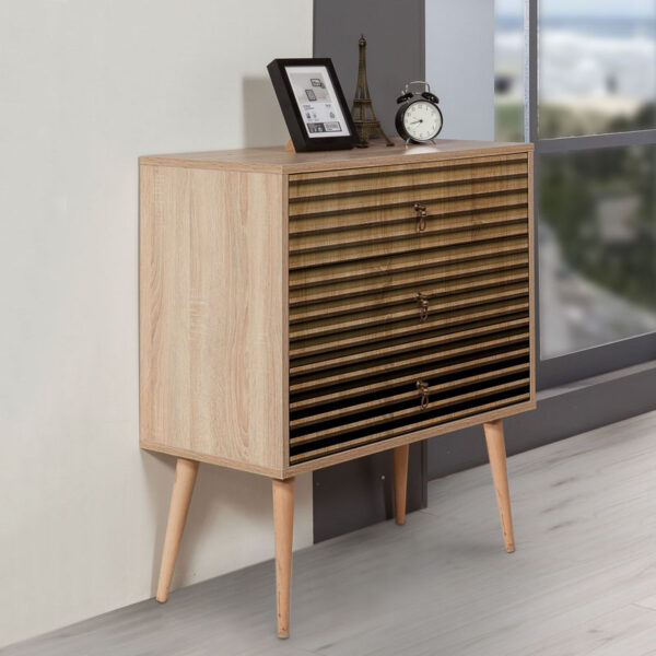 Συρταρτιέρα Soho Megapap χρώμα sonoma 80x40x90εκ. - Image 3
