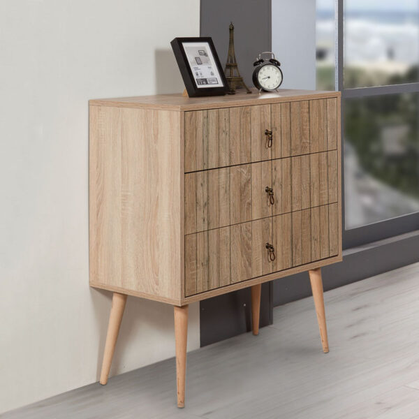Συρταρτιέρα Soho Megapap χρώμα sonoma 80x40x90εκ. - Image 3