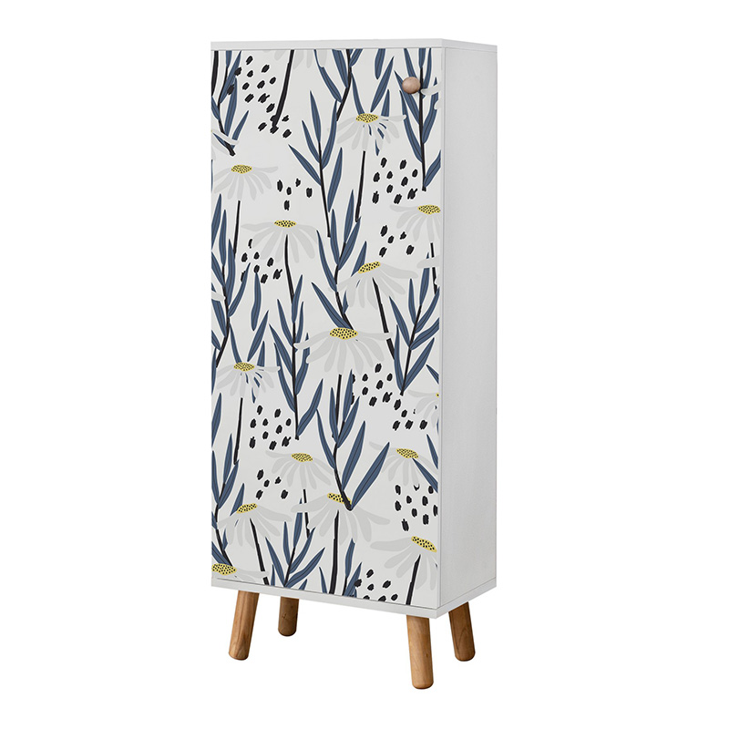 Ντουλάπι κουζίνας/μπάνιου - Παπουτσοθήκη Assiri Megapap χρώμα λευκό 50x38x135εκ. - Image 3