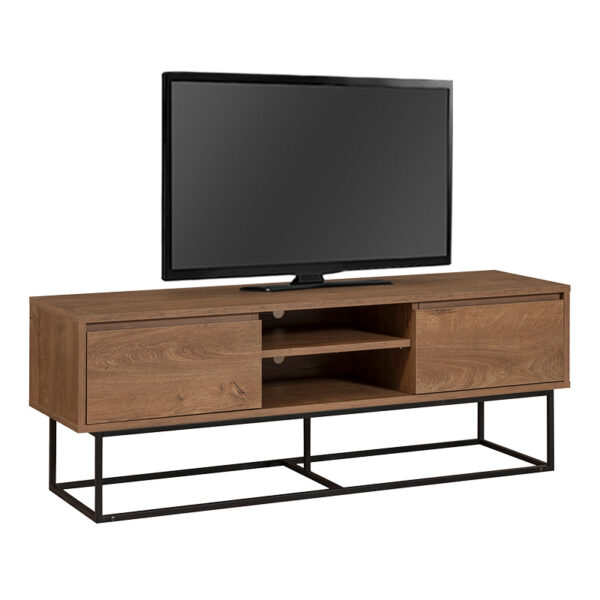Έπιπλο τηλεόρασης Amedeo Megapap χρώμα καρυδί 140x40x50εκ. - Image 3
