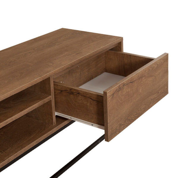 Έπιπλο τηλεόρασης Amedeo Megapap χρώμα καρυδί 180x40x50εκ. - Image 2