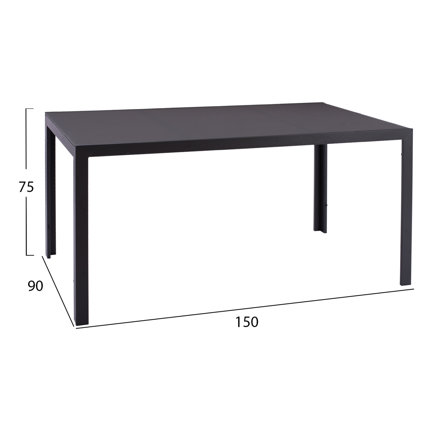 ΣΕΤ ΕΞ.ΧΩΡΟΥ 5ΤΜΧ LEOFER HM21004 ΜΕΤΑΛ.ΤΡΑΠΕΖΙ-4 ΠΟΛΥΘΡΟΝΕΣ ΜΕΤΑΛΛΙΚΕΣ- ΓΚΡΙ - Image 2