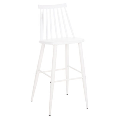 ΣΚΑΜΠΟ ΜΠΑΡ ΨΗΛΟ VANESSA HM8459.11 ΛΕΥΚΟ PP & ΛΕΥΚΑ ΜΕΤΑΛ.ΠΟΔΙΑ 47x48,5x107Υεκ. 2τμχ