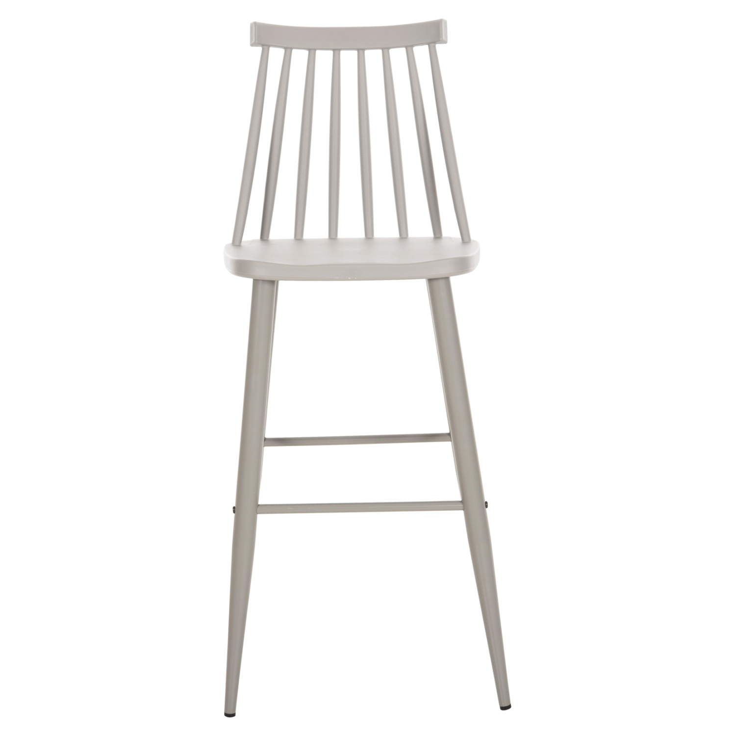 ΣΚΑΜΠΟ ΜΠΑΡ ΨΗΛΟ VANESSA HM8459.20 ΓΚΡΙ PP & ΓΚΡΙ ΜΕΤΑΛ.ΠΟΔΙΑ 47x48,5x107Υεκ. 2τμχ - Image 3