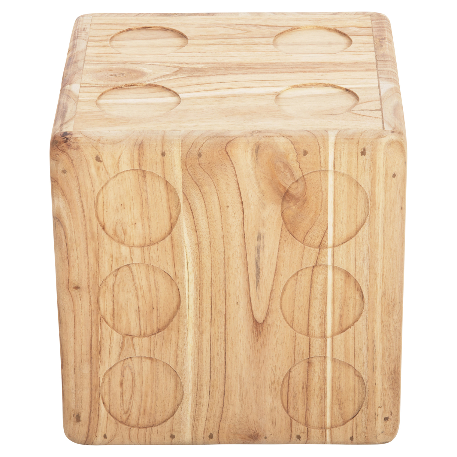 ΣΚΑΜΠΟ ΖΑΡΙ HM7898.02 ΞΥΛΟ ΤΕΑΚ ΣΕ ΦΥΣΙΚΟ ΧΡΩΜΑ 40x40x40 εκ. - Image 3