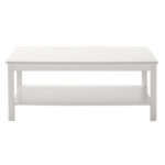 Τραπεζάκι σαλονιού Rustic Megapap χρώμα λευκό 103x60x40εκ.