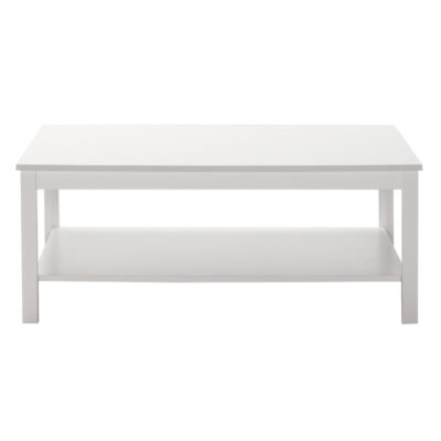 Τραπεζάκι σαλονιού Rustic Megapap χρώμα λευκό 103x60x40εκ.