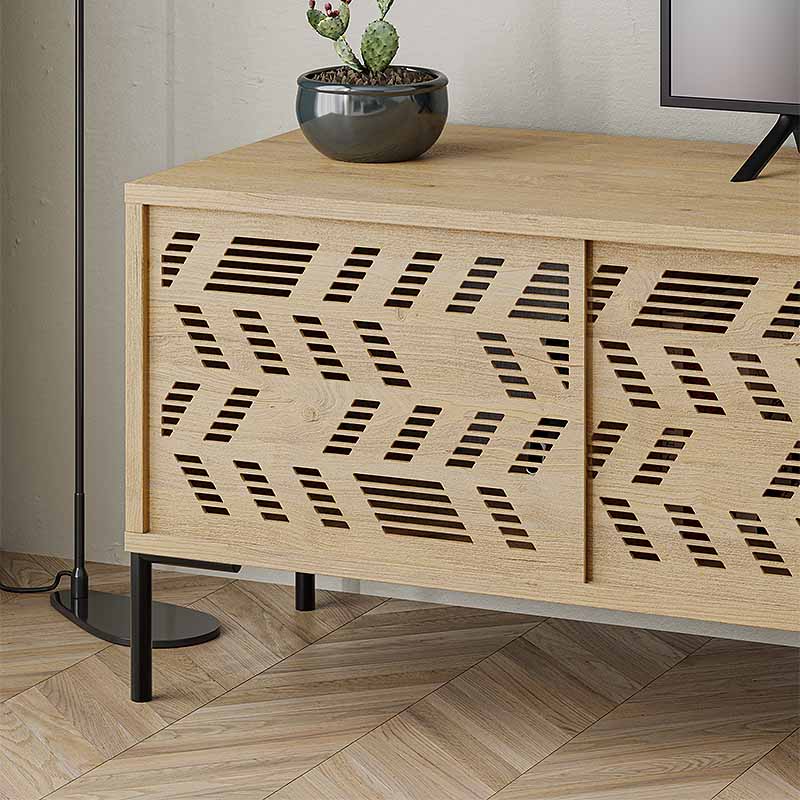 Έπιπλο τηλεόρασης Dionysos Megapap χρώμα sapphire oak 170x45x48,6εκ. - Image 3