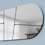 Καθρέπτης τοίχου Otis Megapap χρώμα μαύρο 80x2,2x40εκ.