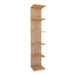 Βιβλιοθήκη - Ραφιέρα τοίχου Ogden Megapap χρώμα pine oak 34,5x30x180εκ.