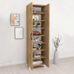 Ντουλάπα - Παπουτσοθήκη Lilly Megapap χρώμα pine oak 49x32x178εκ.