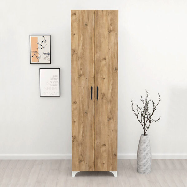 Ντουλάπα - Παπουτσοθήκη Lilly Megapap χρώμα pine oak 49x32x178εκ. - Image 2