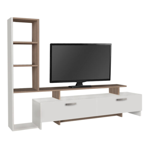 Σύνθεση τηλεόρασης Simal Megapap με LED χρώμα λευκό - cordoba 168,2x31,3x120εκ. - Image 3
