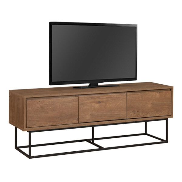 Έπιπλο τηλεόρασης Amedeo Megapap χρώμα καρυδί 140x40x50εκ. - Image 3