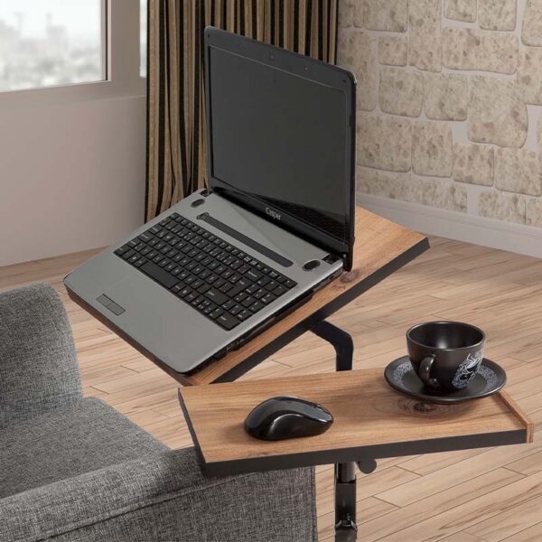 Τραπεζάκι βοηθητικό - laptop Frenk Megapap πολυμορφικό χρώμα atlantic pine 67x45,5x62/87εκ. - Image 2