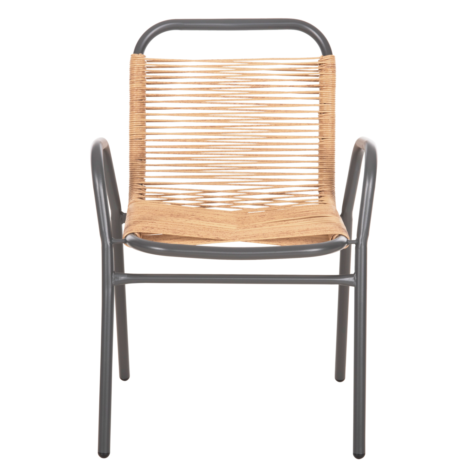 ΠΟΛΥΘΡΟΝΑ ΕΞ.ΧΩΡΟΥ AVRIL HM5968.02 ΜΕΤΑΛΛΟ ΓΚΡΙ- ΣΥΝΘ.RATTAN ΣΕ ΦΥΣΙΚΟ 54,5x56x78Υ εκ. - Image 3