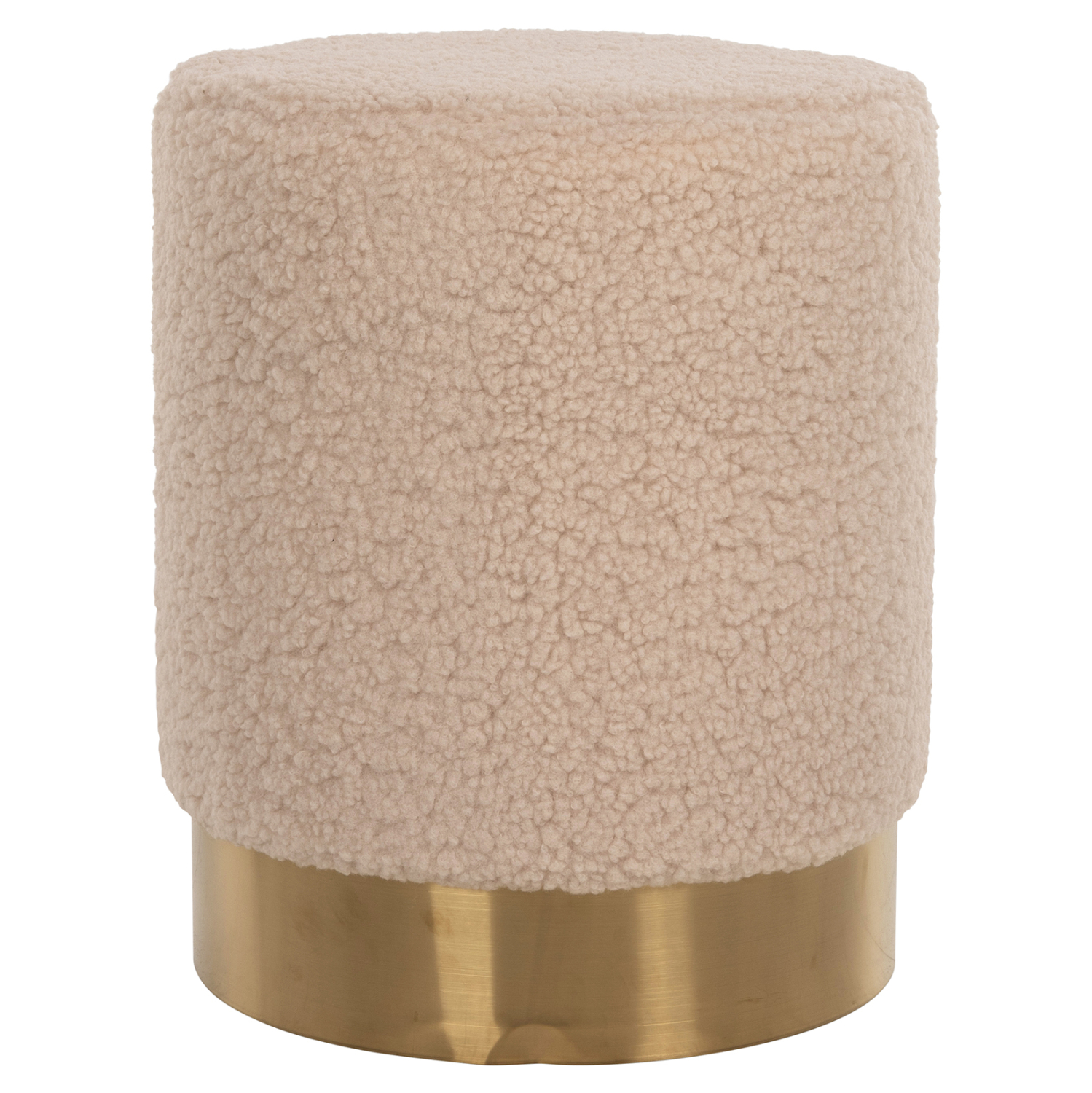 ΣΚΑΜΠΟ LEVY HM8408.20 ΜΠΟΥΚΛΕ ΥΦΑΣΜΑ ΕΚΡΟΥ ΜΕ ΧΡΥΣΗ ΒΑΣΗ Φ35x42Υ εκ. - Image 3