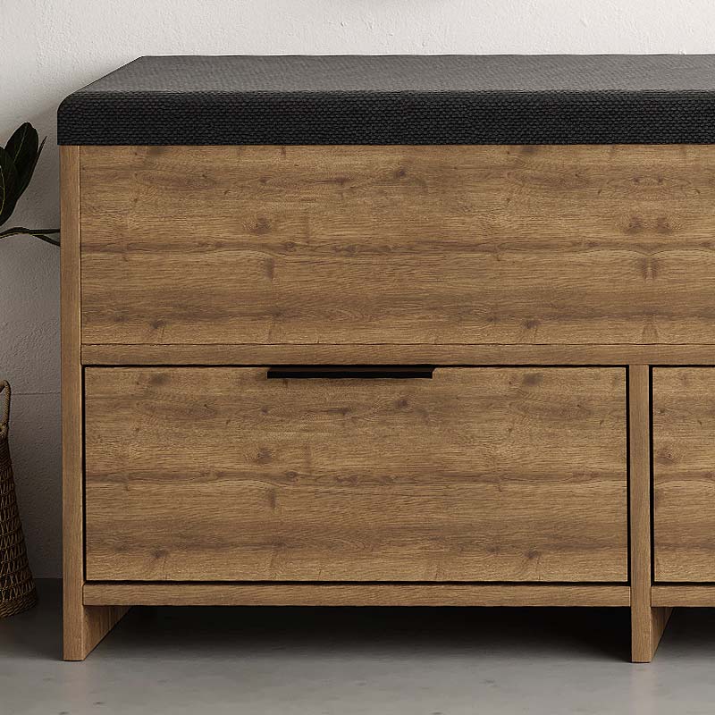 Παπουτσοθήκη Cove Megapap χρώμα ανοιχτό καρυδί 106x34x51,5εκ. - Image 3